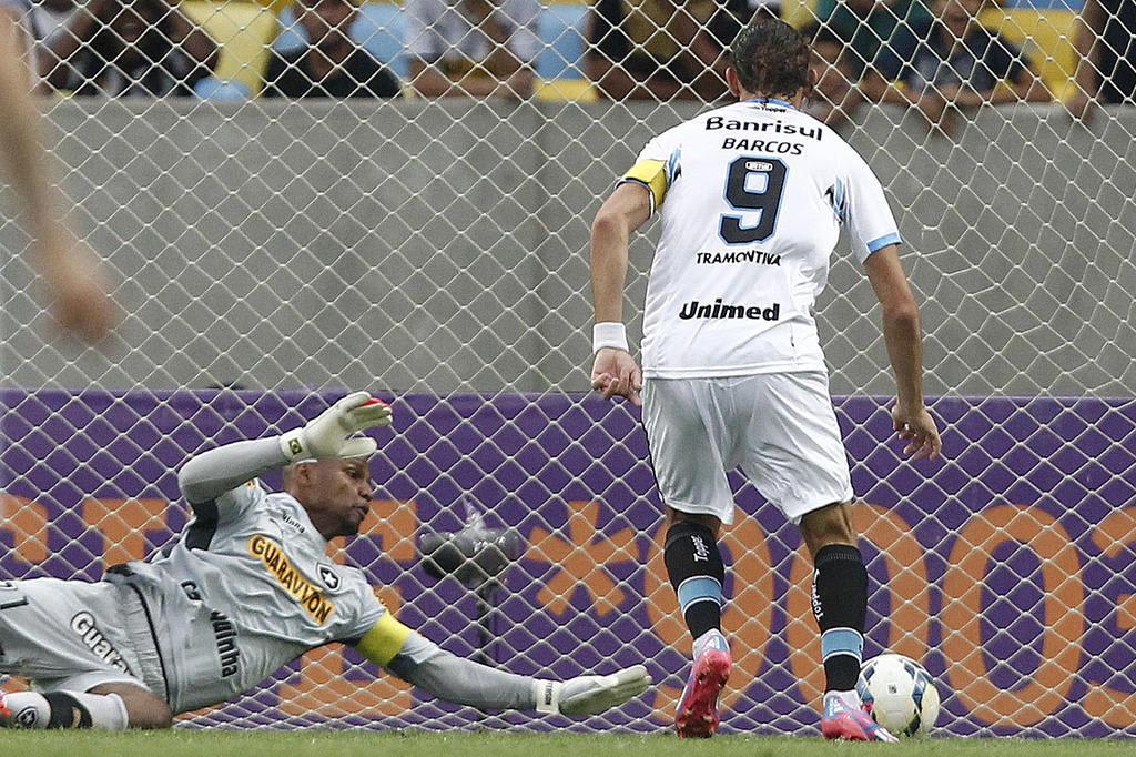 Cotação ZH: Barcos é o melhor em campo contra o Botafogo