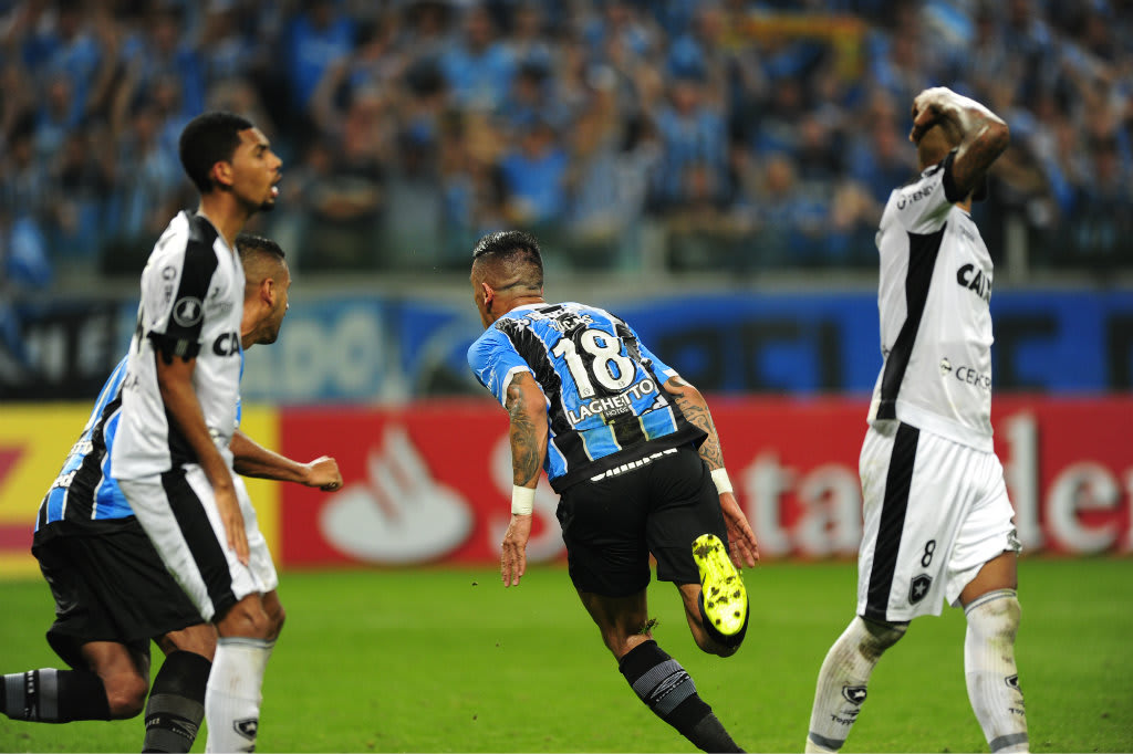 Grêmio vence o Botafogo na Arena e vai às semifinais da Libertadores