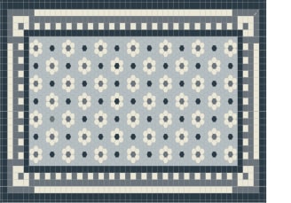 Coryl - Tapis intérieur Vinyle Aix Gris L.97 x l.58 cm