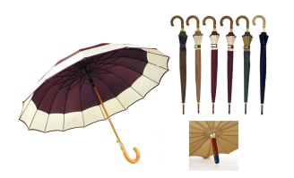 Parapluie Bourges avec manche en bois - L.92 x l.5 x H.8 cm