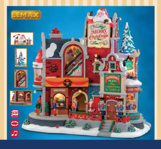Lemax - Lemax - Plaza Tinseltown + adaptateur L.19,5 x l.32,5 x H.31 cm