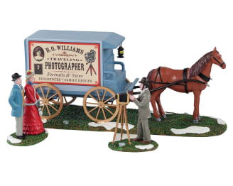 Lemax - Lemax - Figurine photographe ambulant L.29,2 x l.8,2 x H.9,4 cm