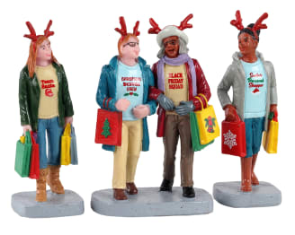 Lemax - Lemax - Magasinage de Noël entre filles L.3 x l.9,80 x H.7,40 cm