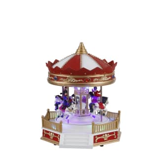 Luville - Luville - Caroussel Chevaux à Pile L.21 xl.18,5 x H.24 cm
