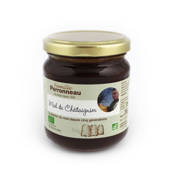 Famille Perronneau Miel Châtaignier bio liquide 250 g Jardiland