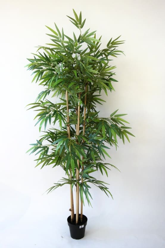 Pot bambou cannes artificiel 180Cm - Jardiland