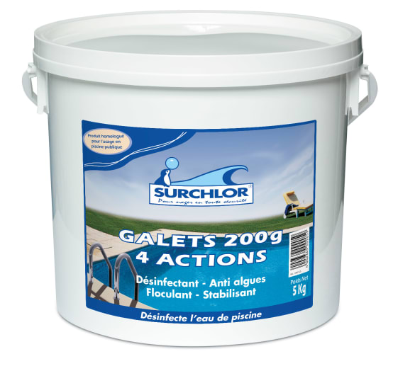 Surchlor Galets de Chlore 4 Actions 5 kg Jardiland