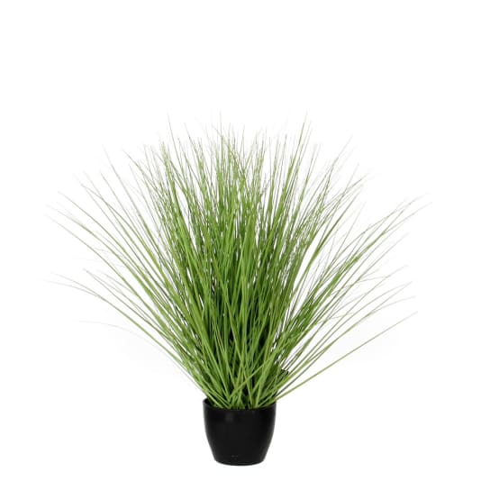 Bouquet d'herbe artificiel en pot plastique H.50 x Ø 40 cm - Jardiland