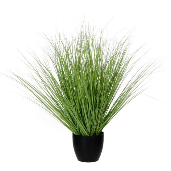 Bouquet d'herbe artificiel en pot plastique H.68 cm - Jardiland