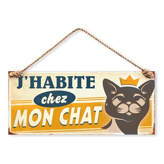 Porte Clés - J'habite Chez Mon Chat
