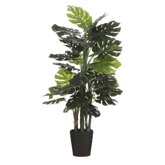 Monstera en pot plastique vert -polyester-Vert- h140xd80cm - Jardiland