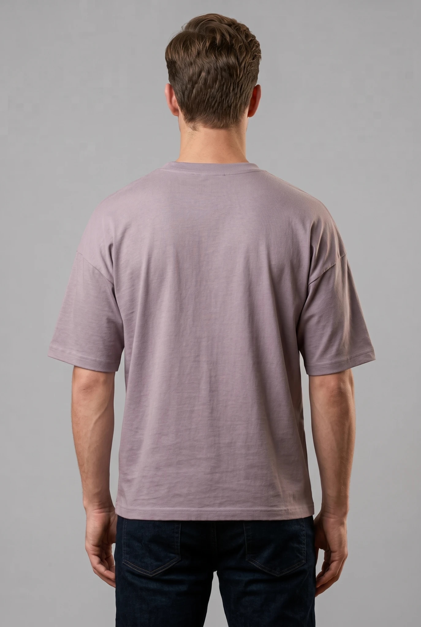 Heavyweight Drop-Shoulder T-Shirt (Oatmeal Beige) thumb 3