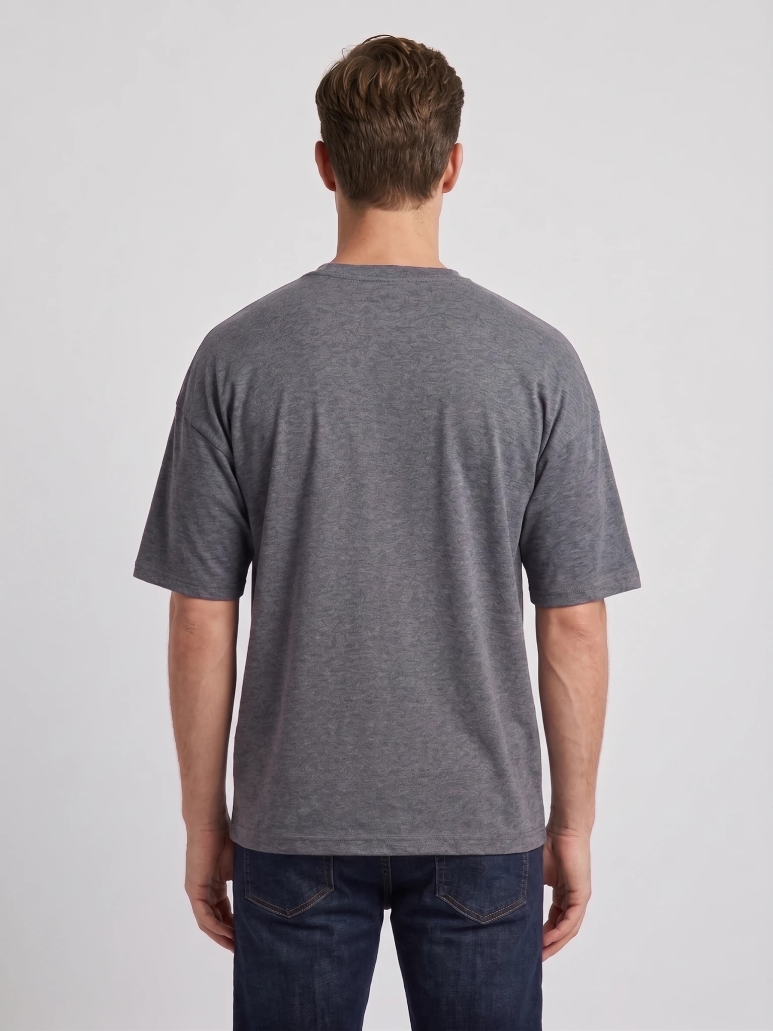 Heavyweight Drop-Shoulder T-Shirt (Charcoal Grey) thumb 3