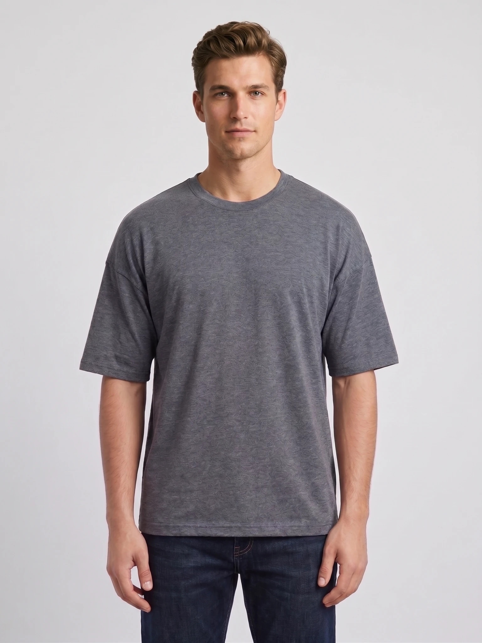 Heavyweight Drop-Shoulder T-Shirt (Charcoal Grey)