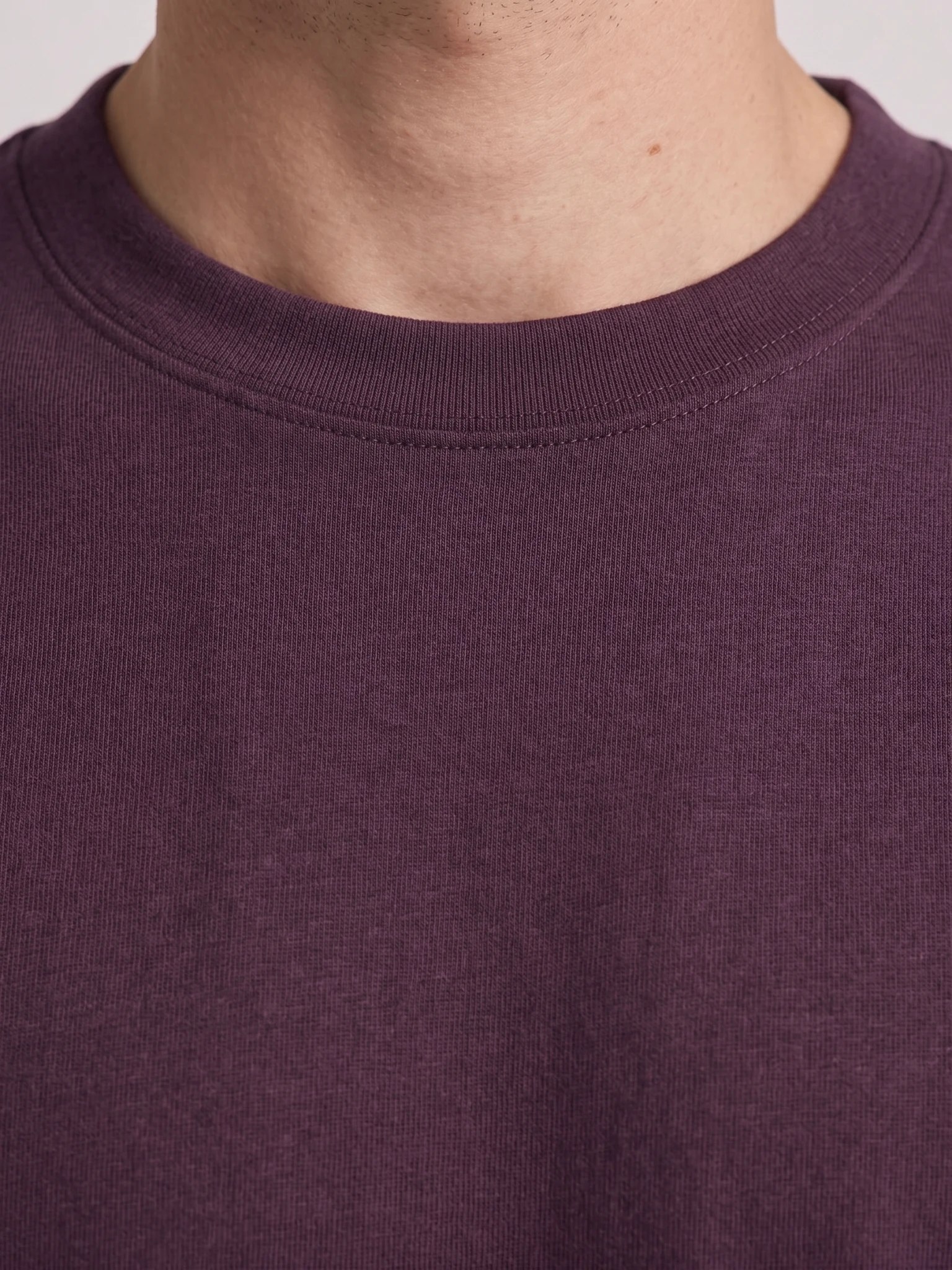 Heavyweight Drop-Shoulder T-Shirt (Burgundy Maroon) thumb 4