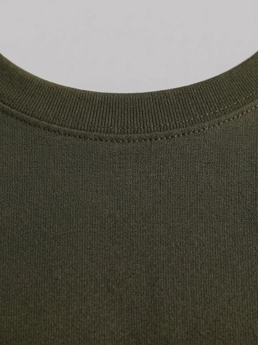 Heavyweight Drop-Shoulder T-Shirt (Military Olive) thumb 4