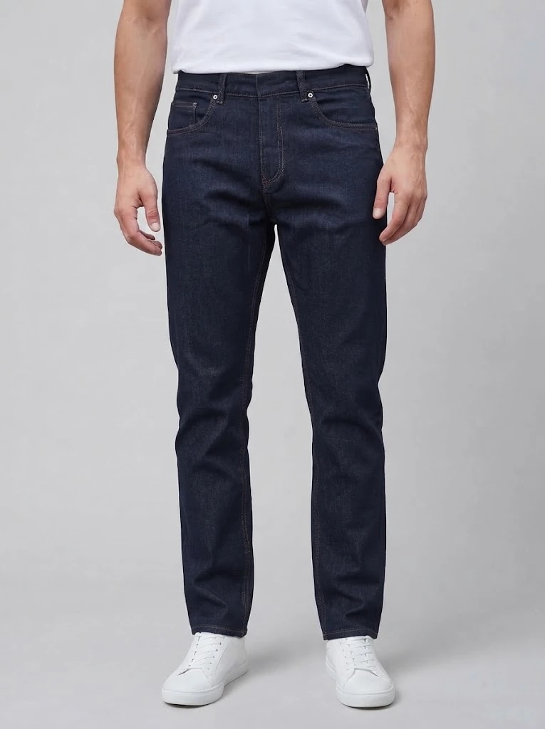 Indigo Blue Straight Fit Jeans