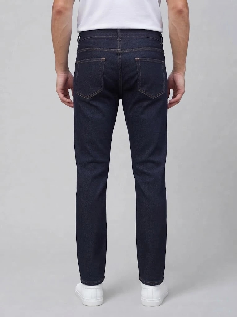 Indigo Blue Straight Fit Jeans thumb 3