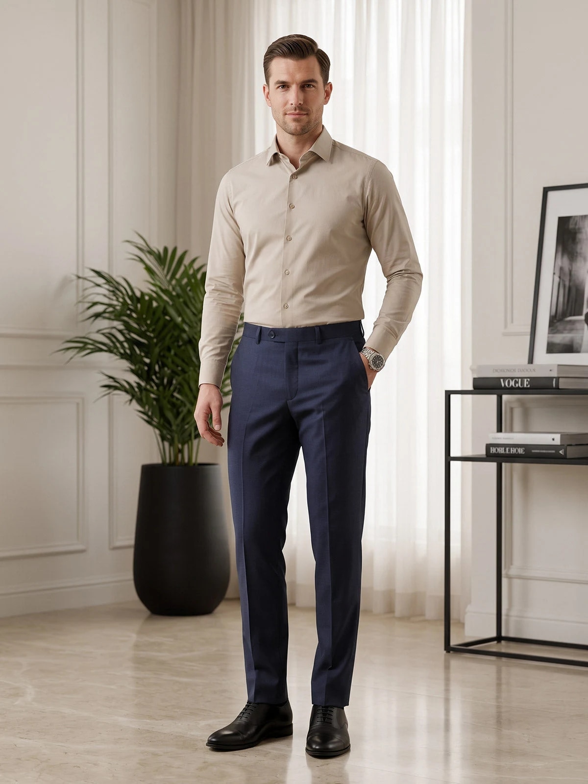 Navy Formal Dress Pant thumb 3