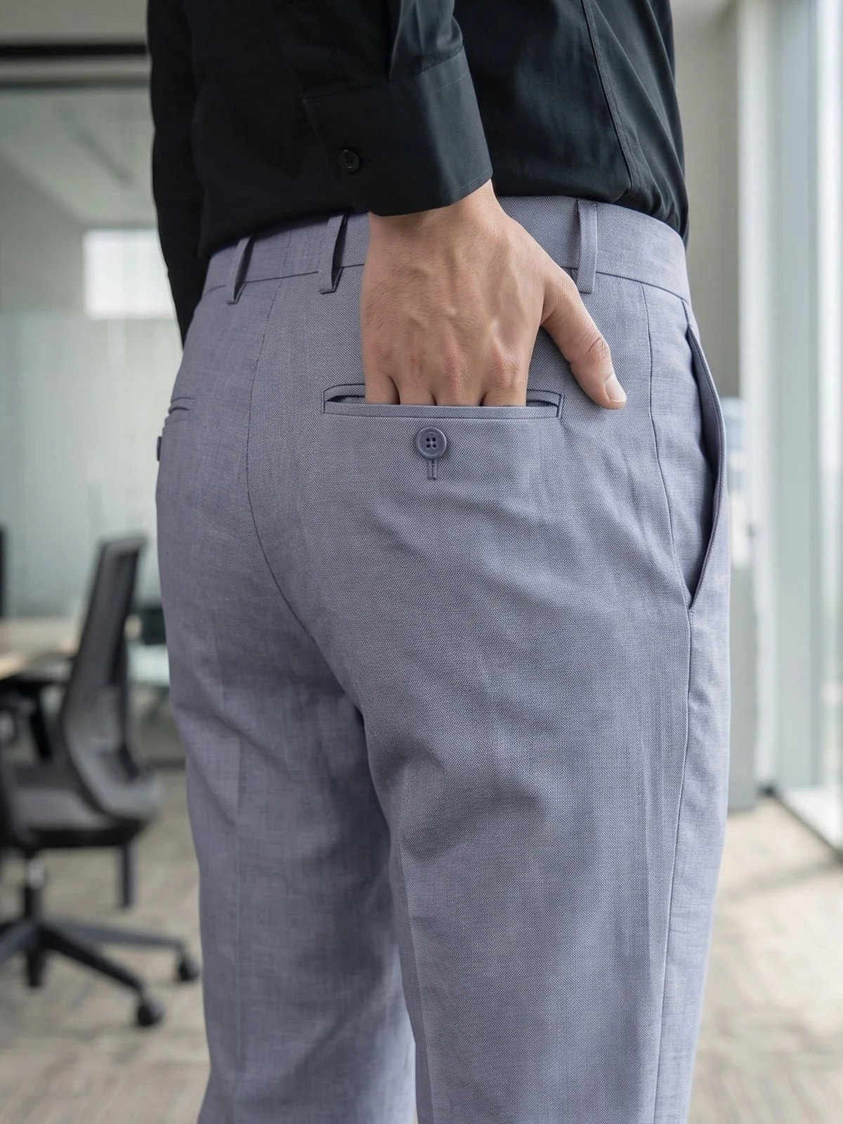 Ash Grey Formal Dress Pant