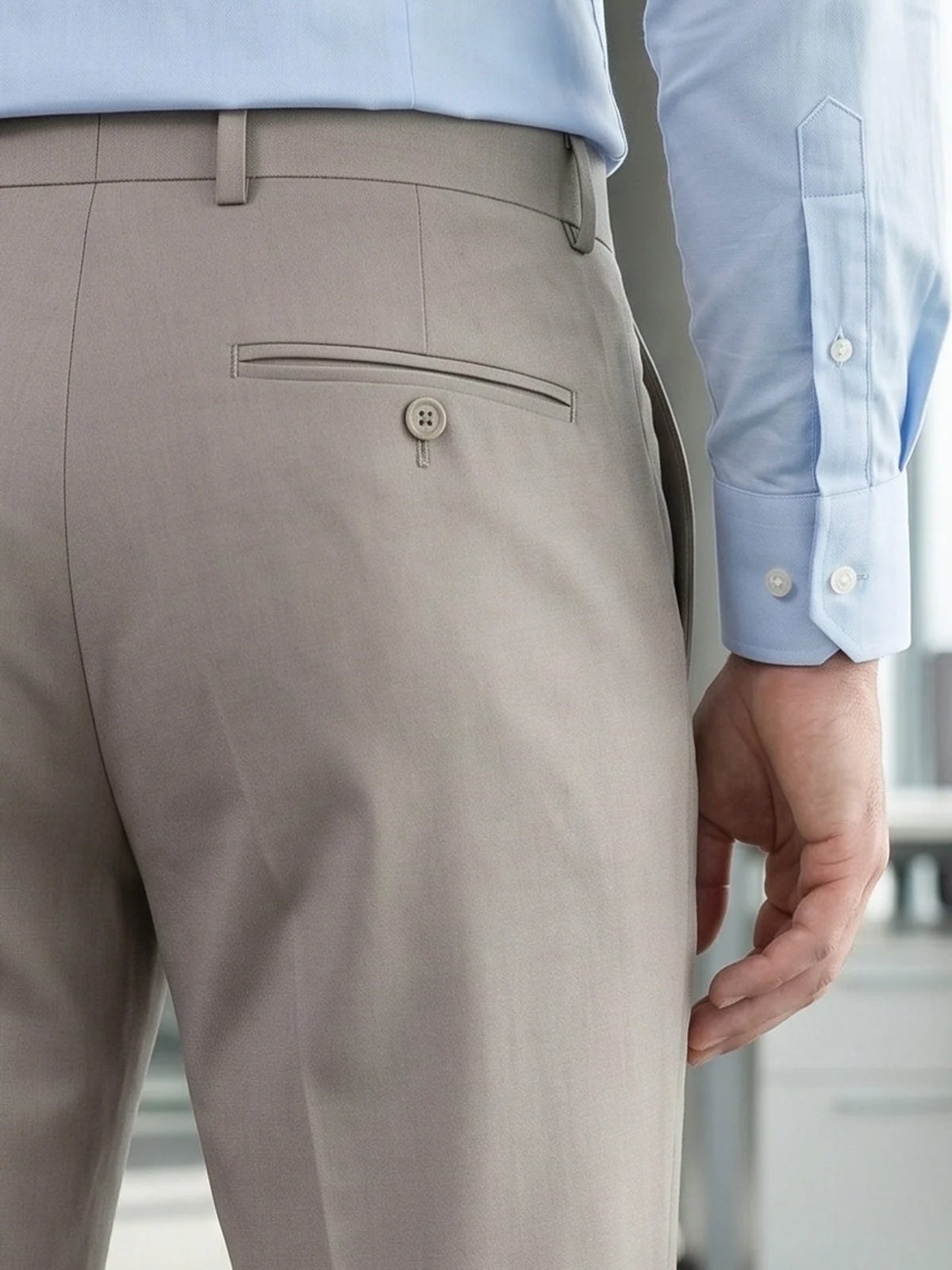 Beige Formal Dress Pant thumb 5