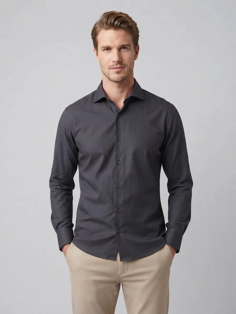 Dark Grey Formal Shirt