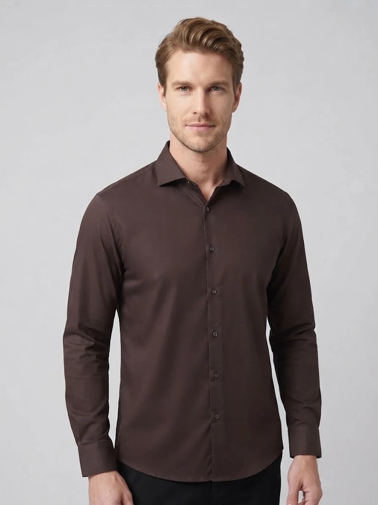 Brown Formal Shirt