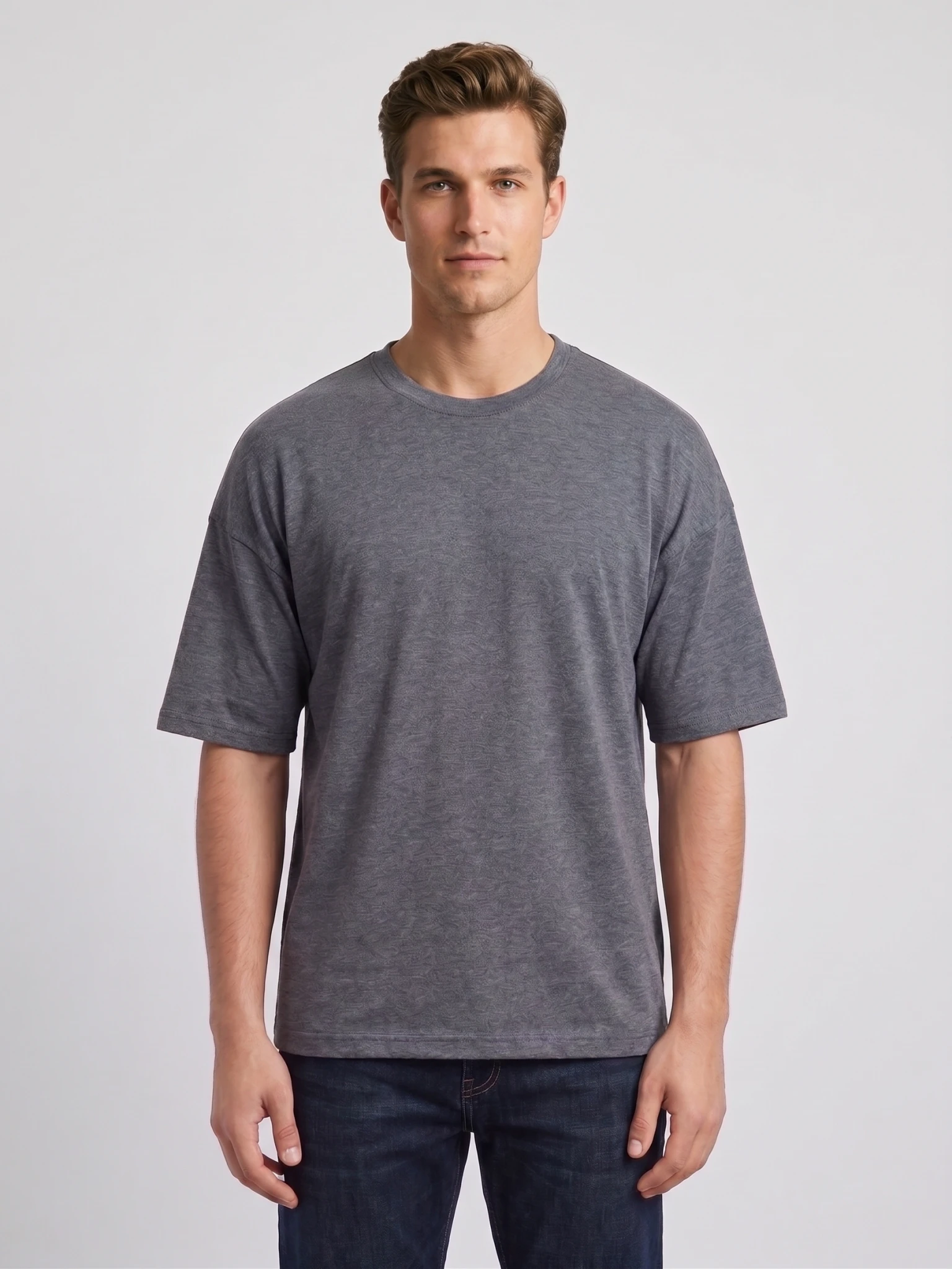 Heavyweight Drop-Shoulder T-Shirt (Charcoal Grey)