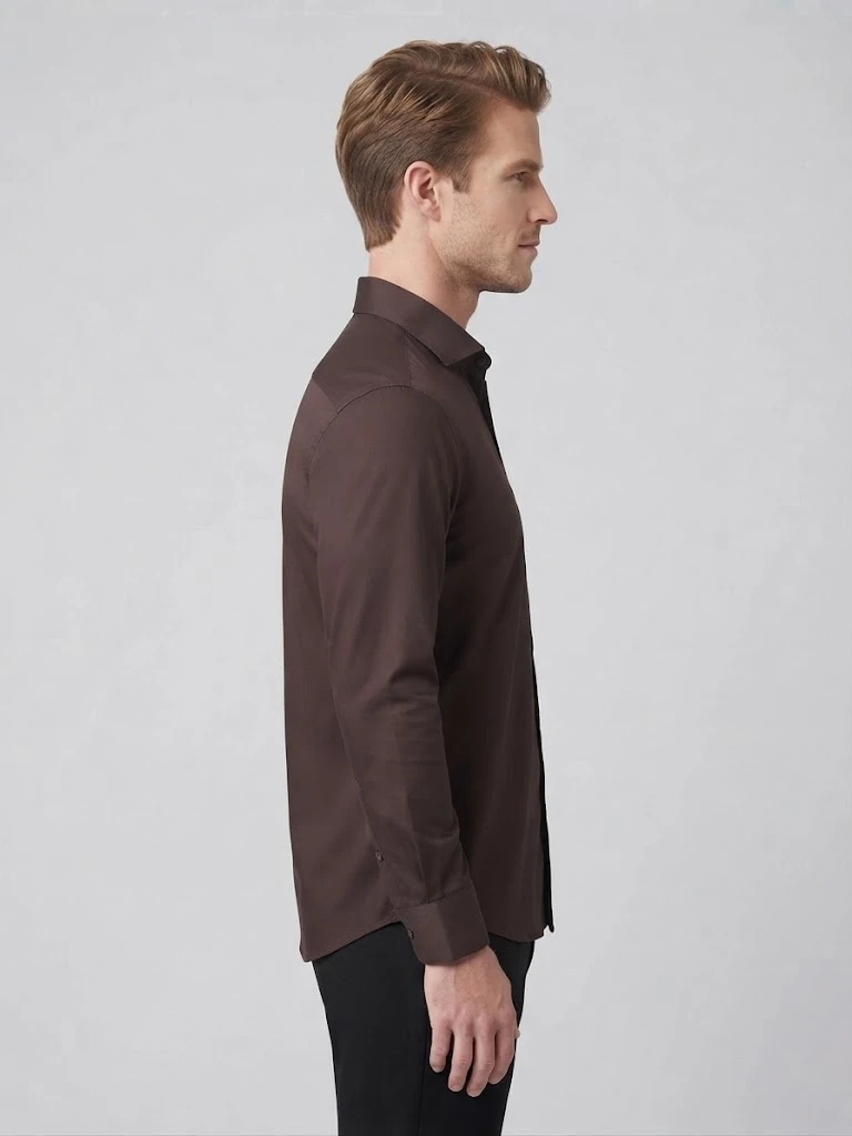 Brown Formal Shirt — second view