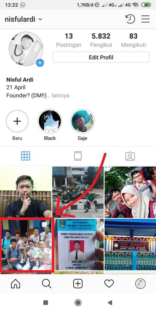 Pilih Foto Multiple yang Ingin Dihapus