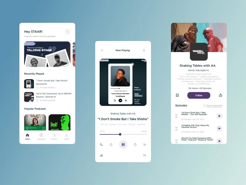 podcast listening mobile app