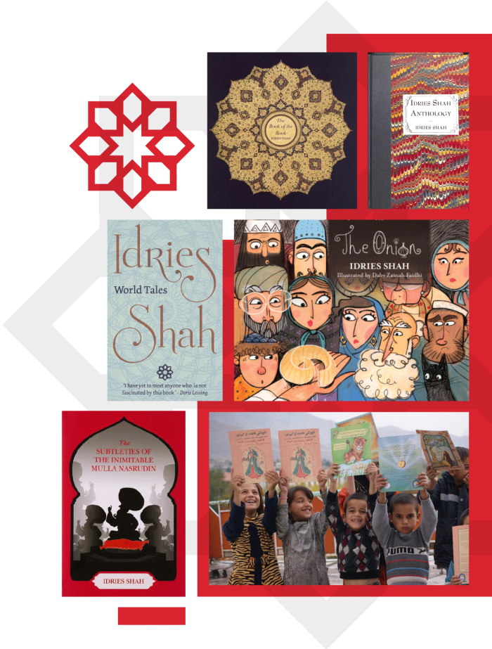 About Idries Shah Foundation Montage of Idries Shah imagery including logo