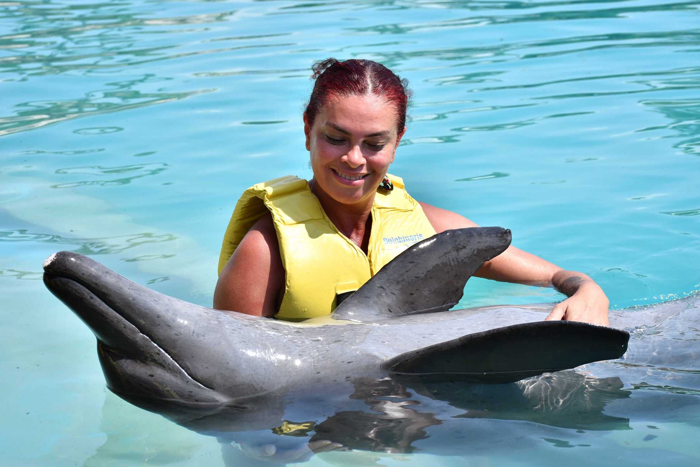 Nado de delfines en Cancún