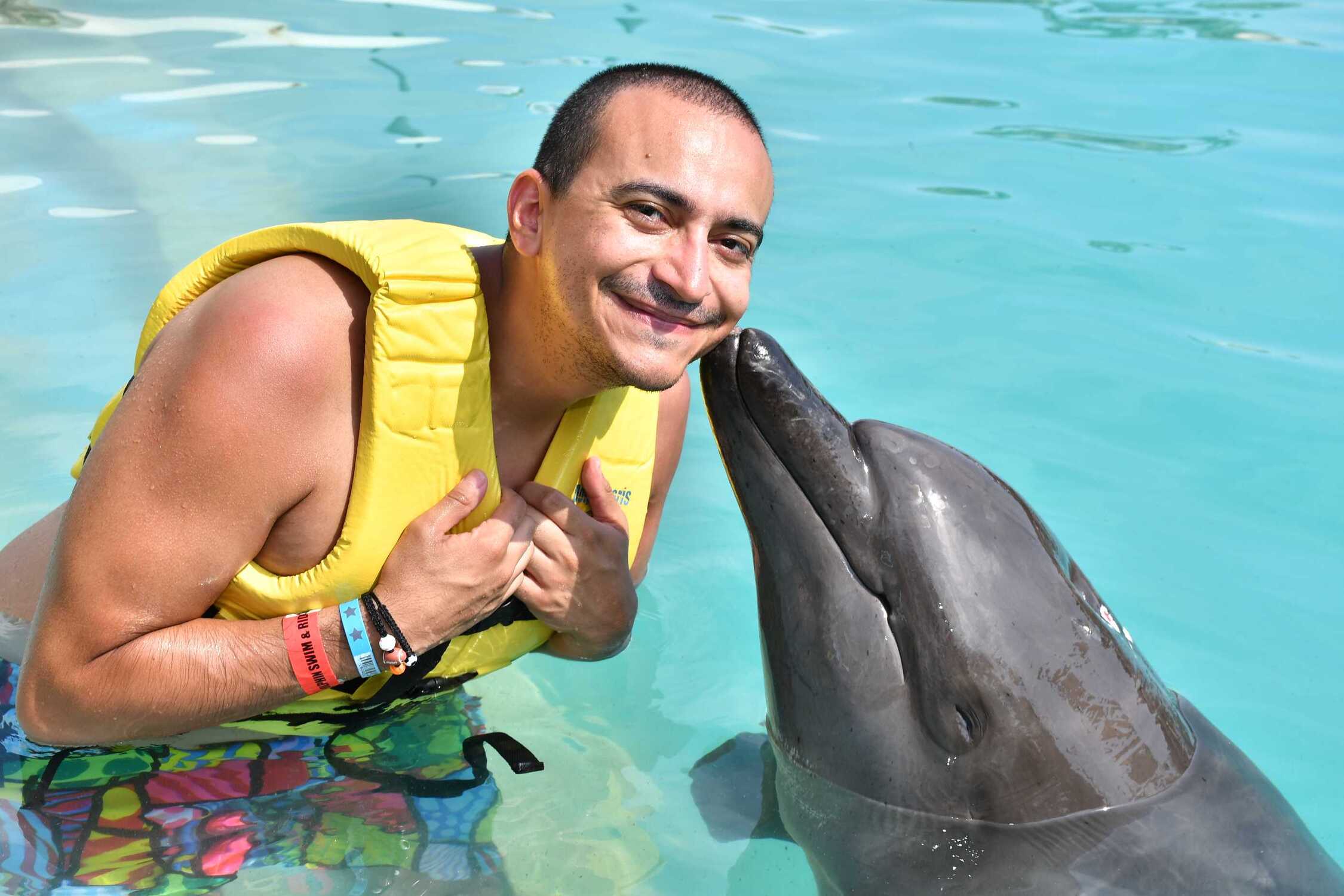 Nado de delfines en Cancún