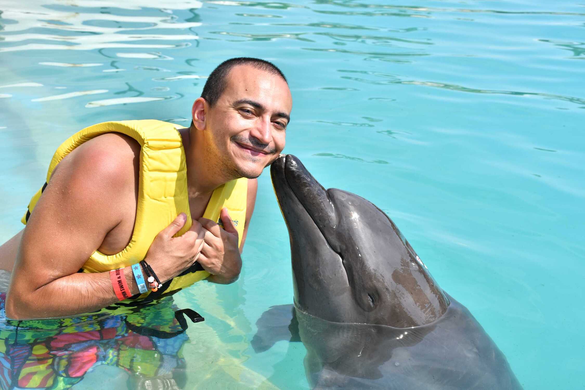 Nado de delfines en Cancún