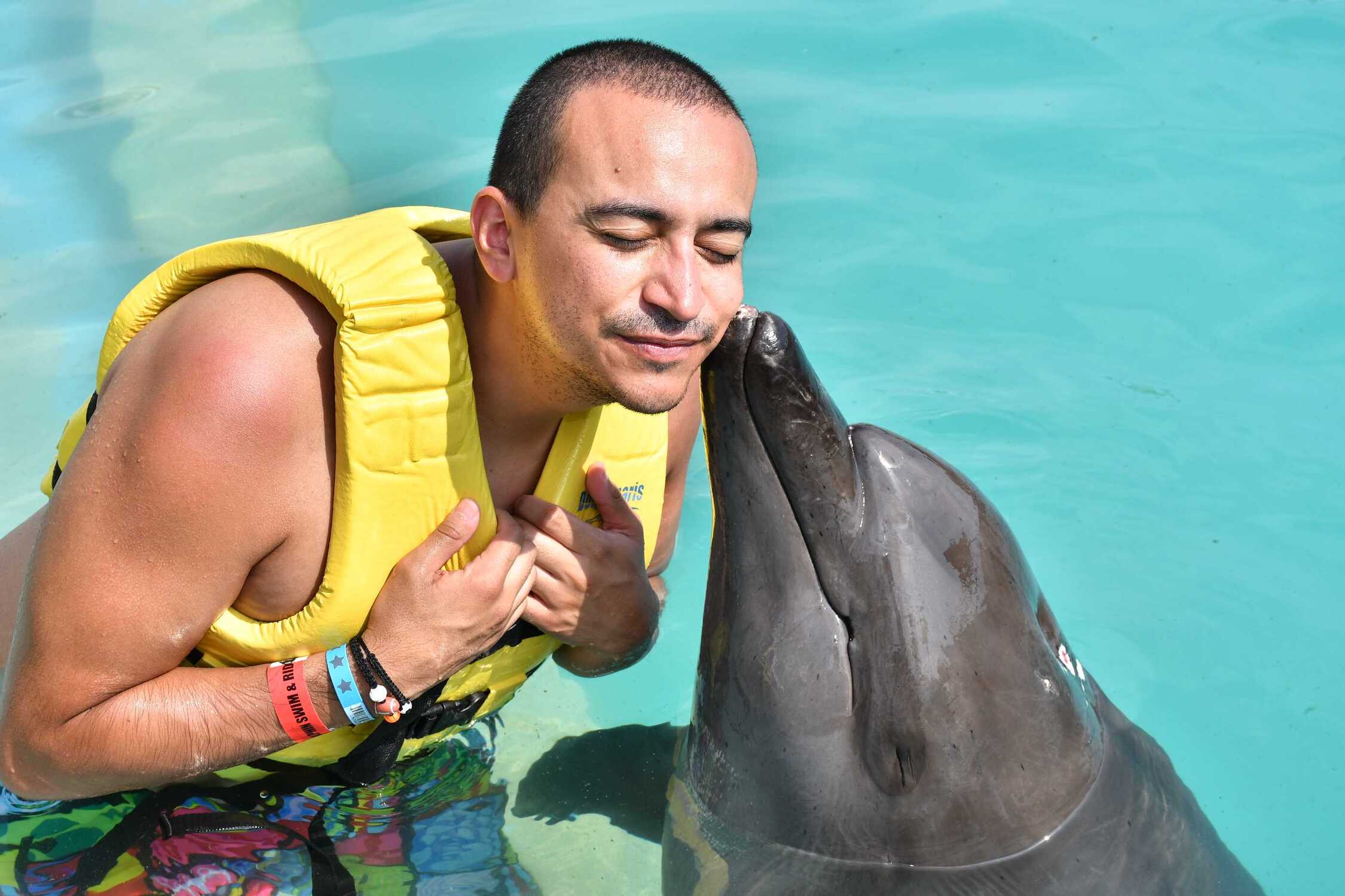 Nado de delfines en Cancún