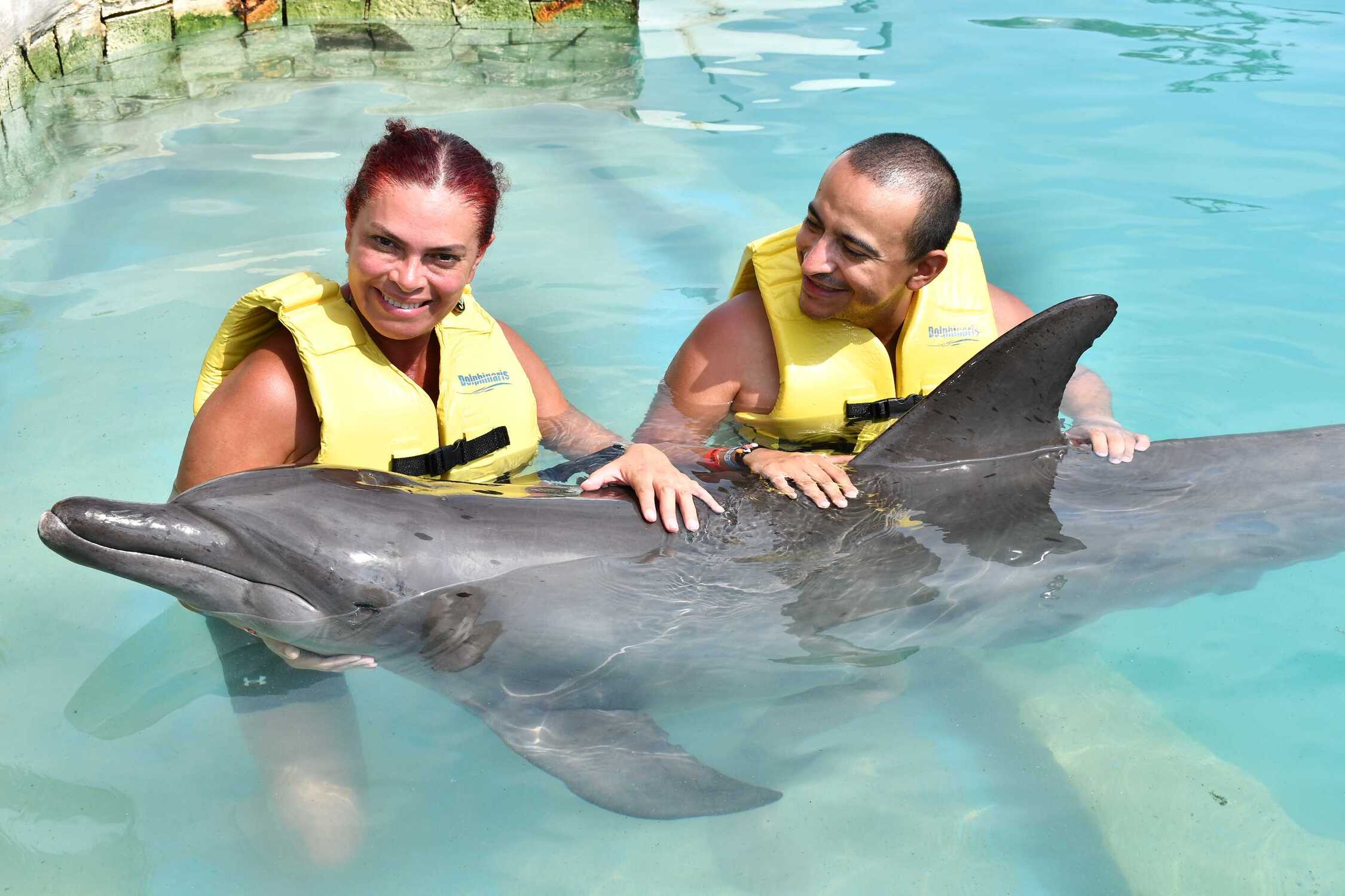 Nado de delfines en Cancún