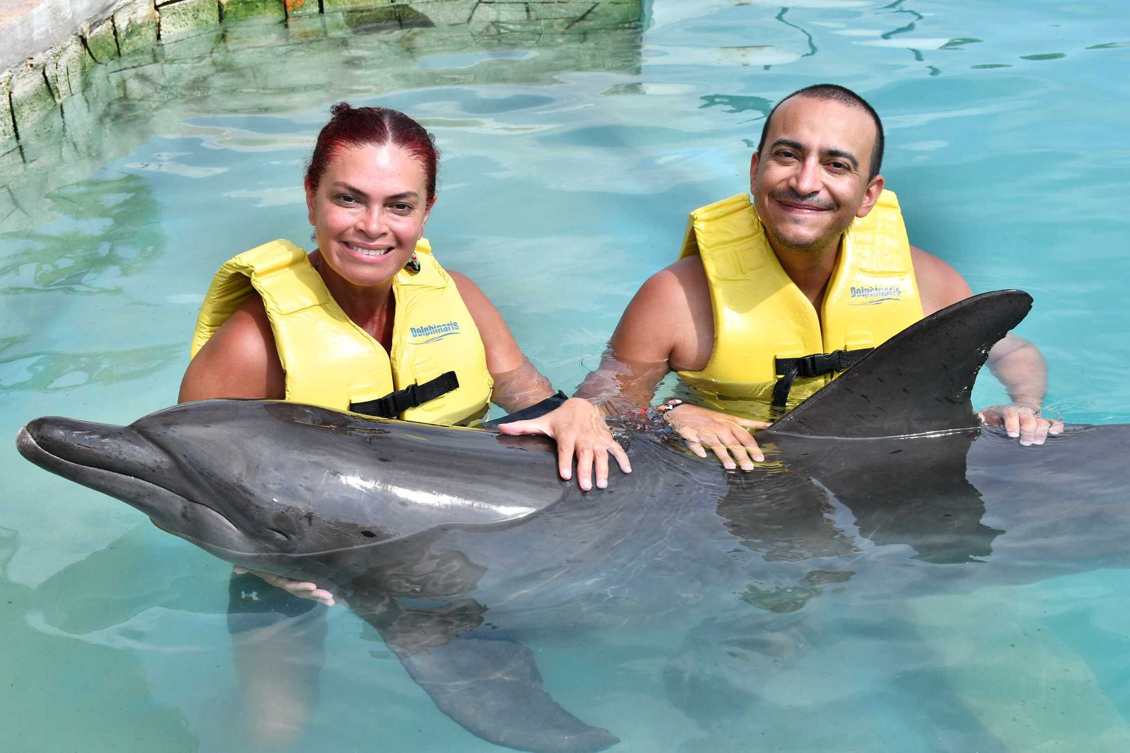 Nado de delfines en Cancún