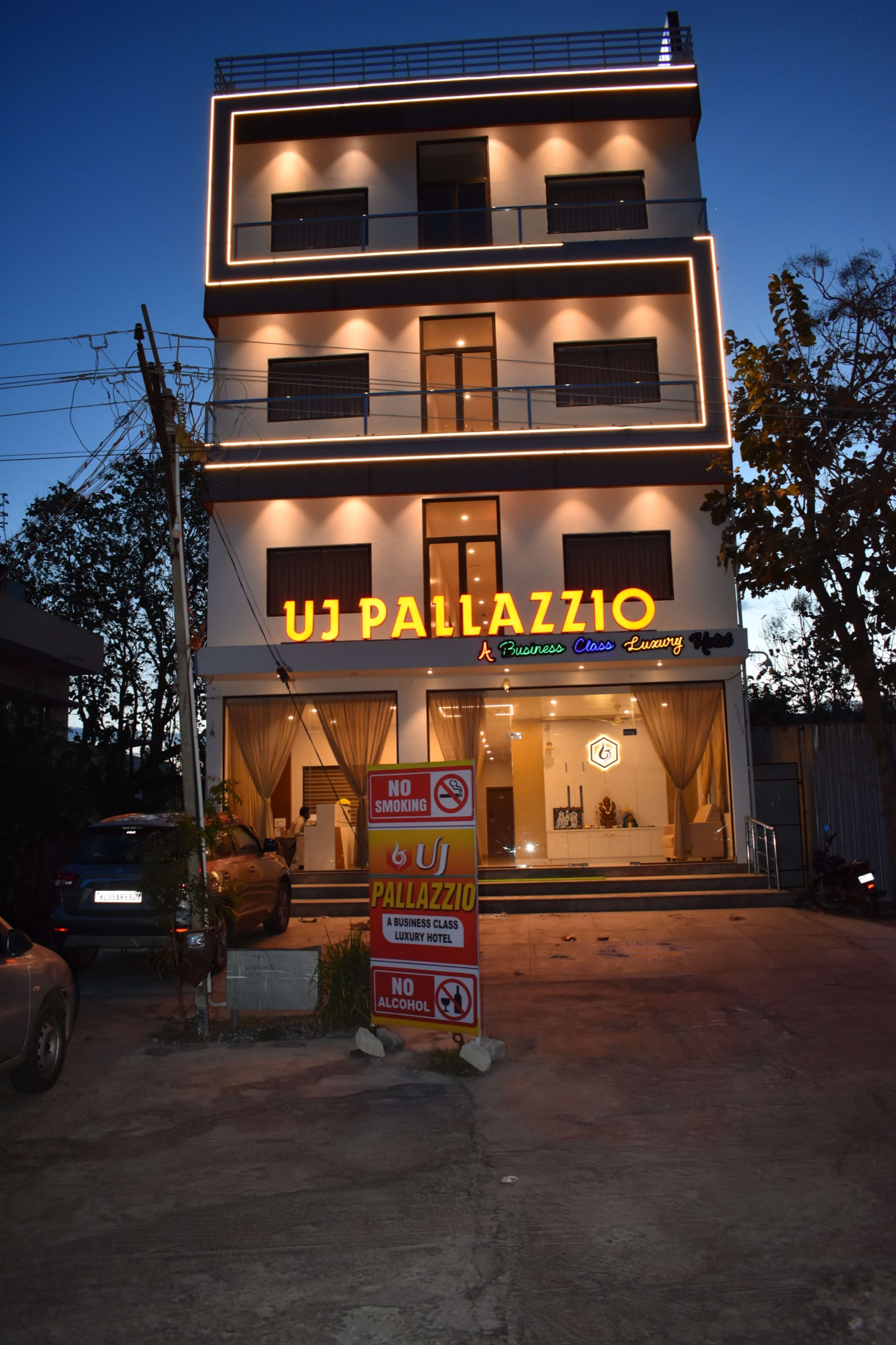 Free CCTV-monitored on-site parking for visiting families at UJ Pallazzio, Tiruvannamalai