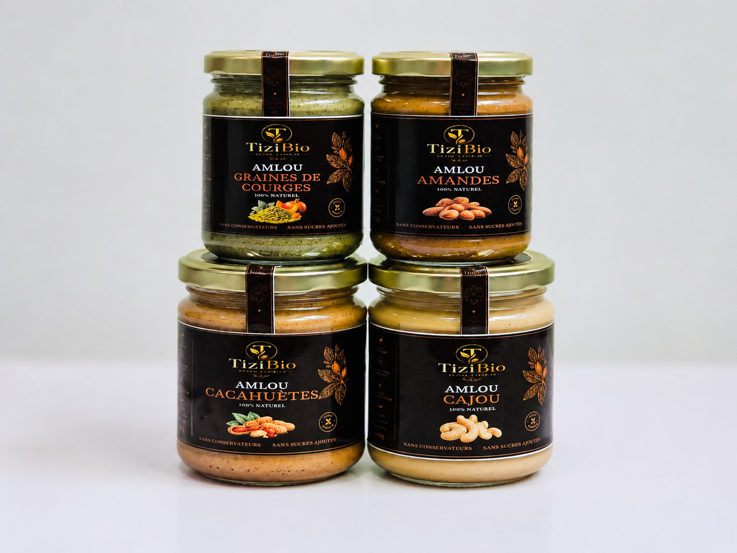 باك 4 نكهات أملو format 200g – TiziBio Maroc