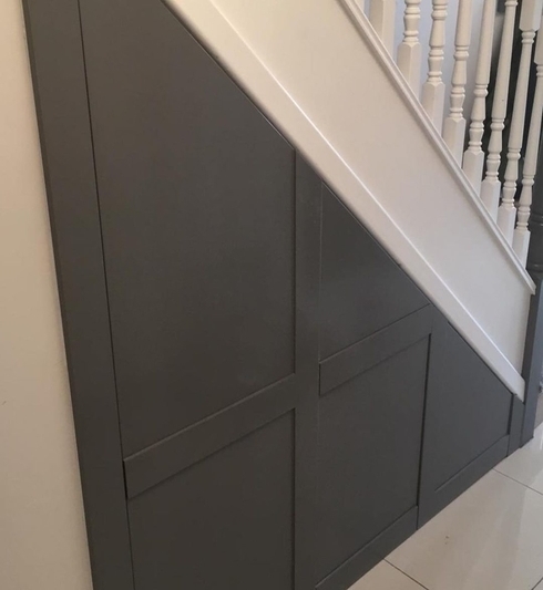 photo Modern Under Stairs Cupboard Design modern under stair storage furniture