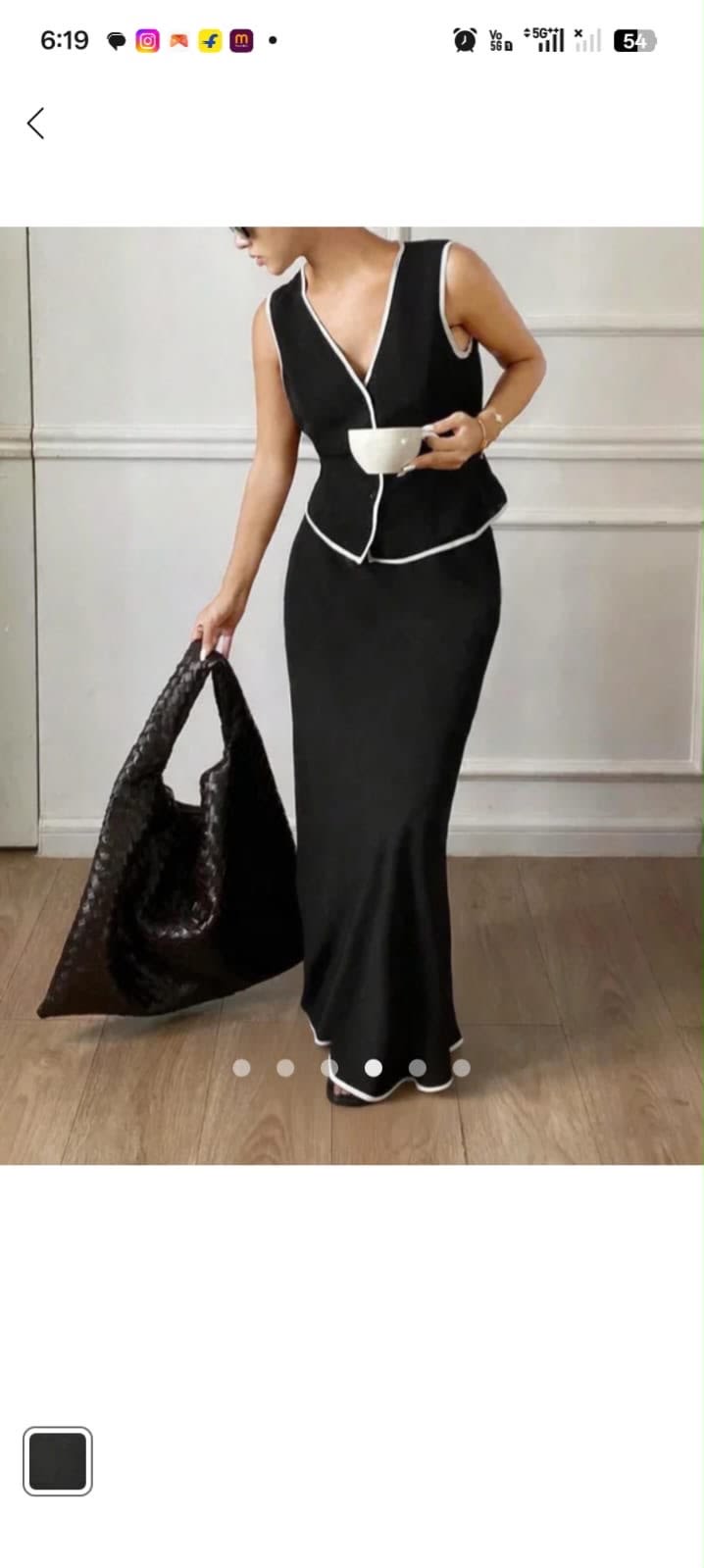 Uvina black skirt top – photo 1 of 4