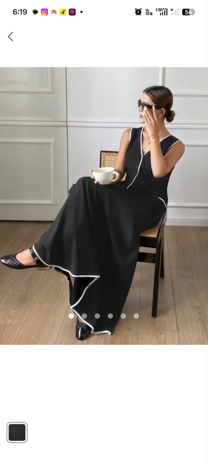 Uvina black skirt top – photo 4 of 4
