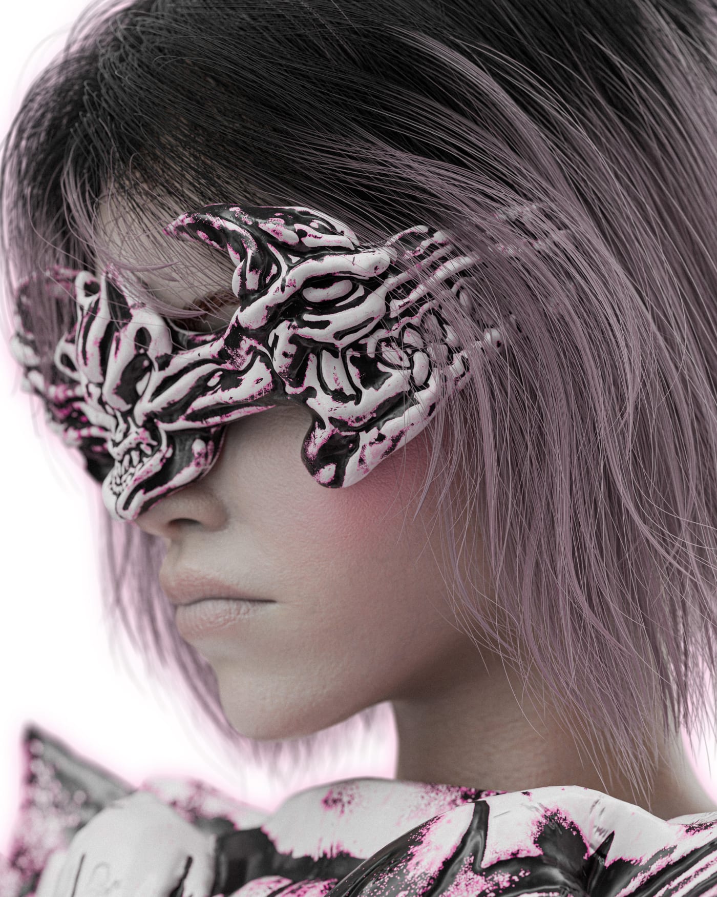 Triptych (HEAD PIECE): view 01.