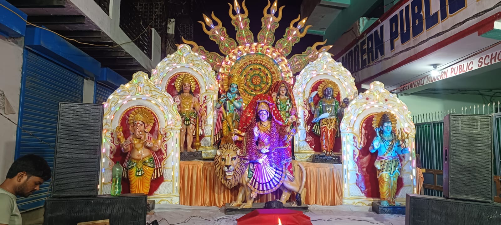 Devotional singer Ankit Radhey performing live Kirtan