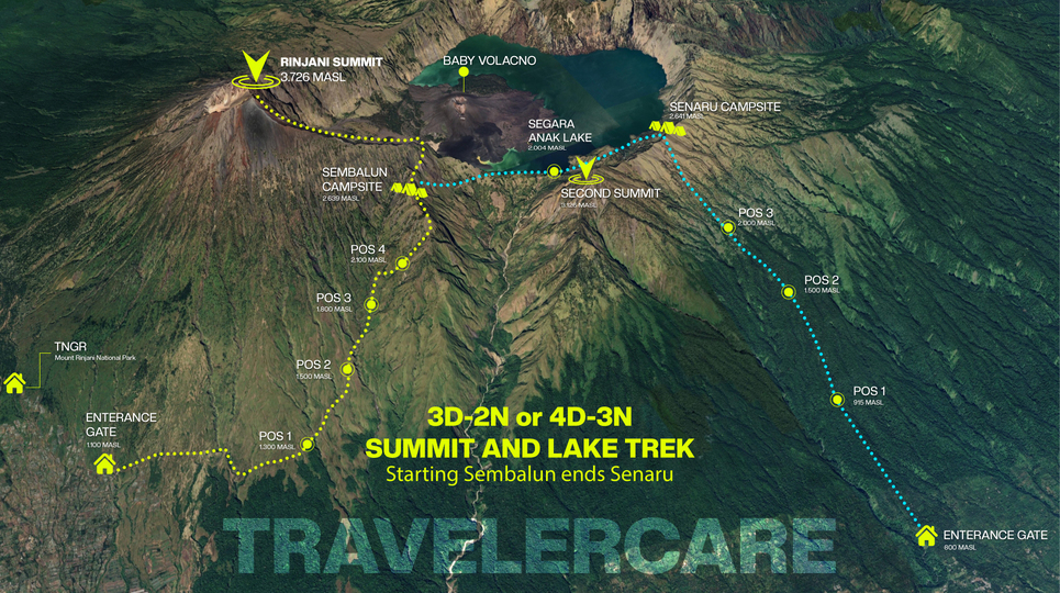 Trekking Map Route