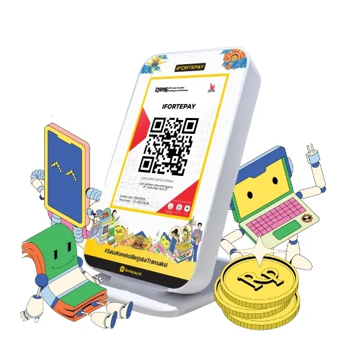 QRIS Soundbox device - smart speaker for payment confirmation