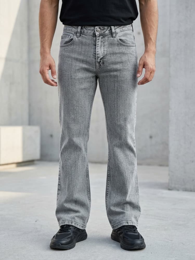 Classic Straight-Leg Street Denim