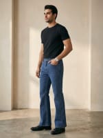 Classic Textured Cross-Weave Denim