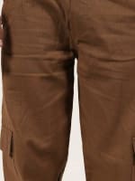 Relaxed Fit Linen-Blend Trousers